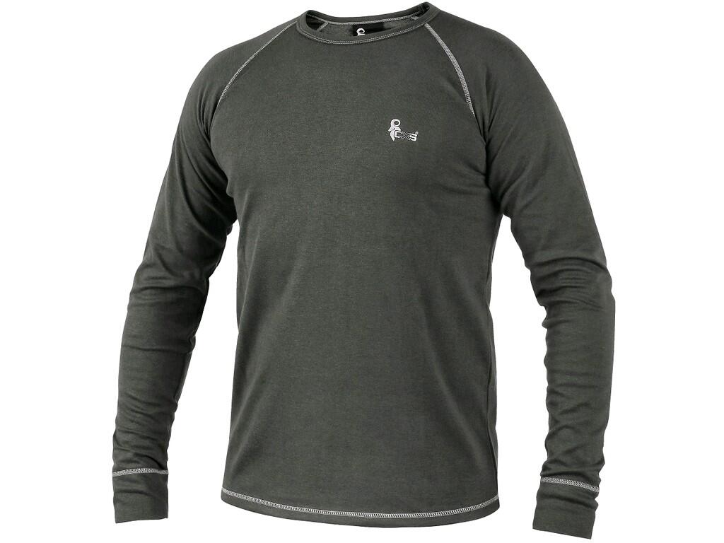Tričko CXS ACTIVE, funkčné, dlhý rukáv, pánske, sivé, vel. 3XL